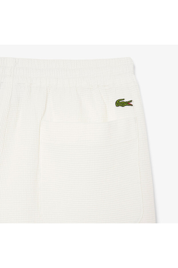 Erkek Relaxed Fit Beyaz Şort - 7