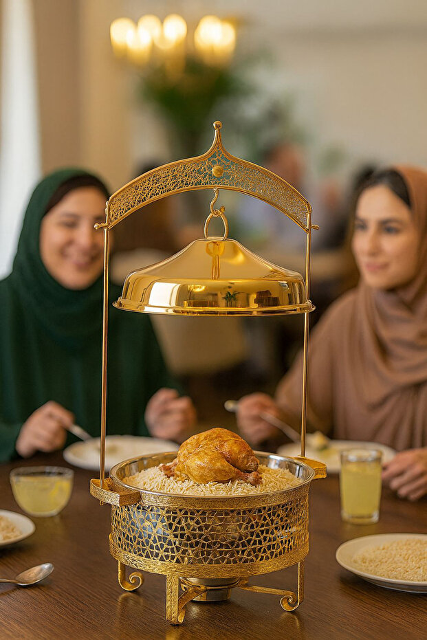 سخان بوفيه لتسخين الطعام 9L ذهبي