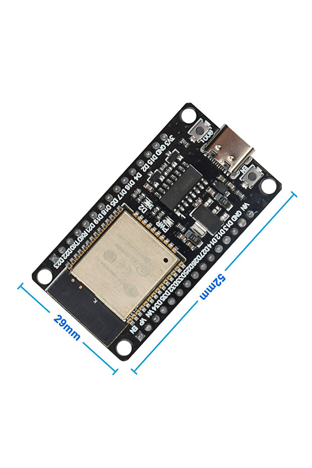 ESP32 Wifi ve Bluetooth Modül Geliştirme Kartı ESP32-WROOM-32 32 Bit 240Mhz 4 MByte Flash CH341 Usb - 4