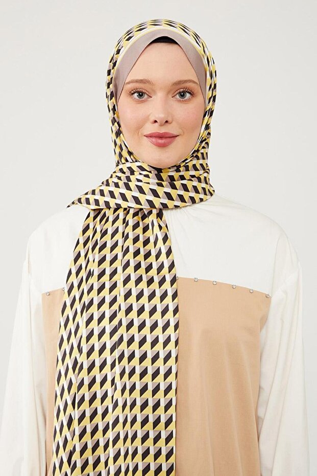 شال ملاك ك. مينك منقوش ثلاثي الأبعاد - 1