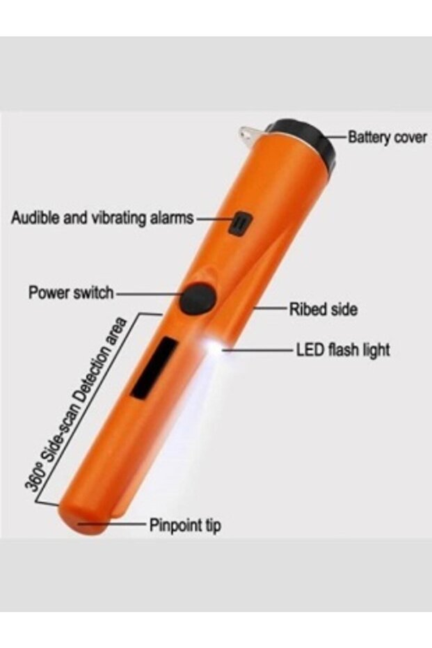 Pointer Dedektör El Tipi Hazine Define Metal Dedektörü Orjinal (turuncu) - 5