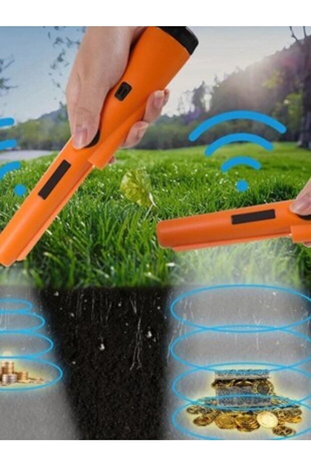 Pointer Dedektör El Tipi Hazine Define Metal Dedektörü Orjinal (turuncu) - 4