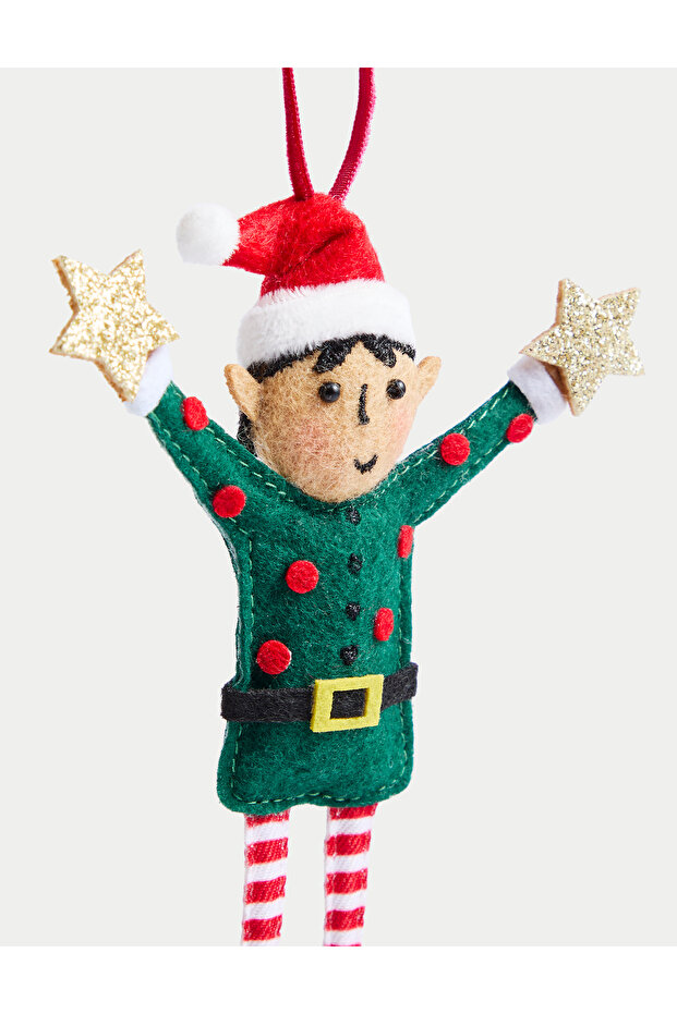 Keçe Elf Yılbaşı Süsü - 4