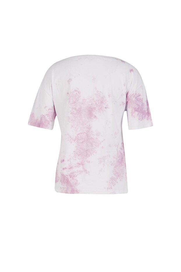 Becky Women's 100% Cotton Crew Neck T-Shirt Lilla