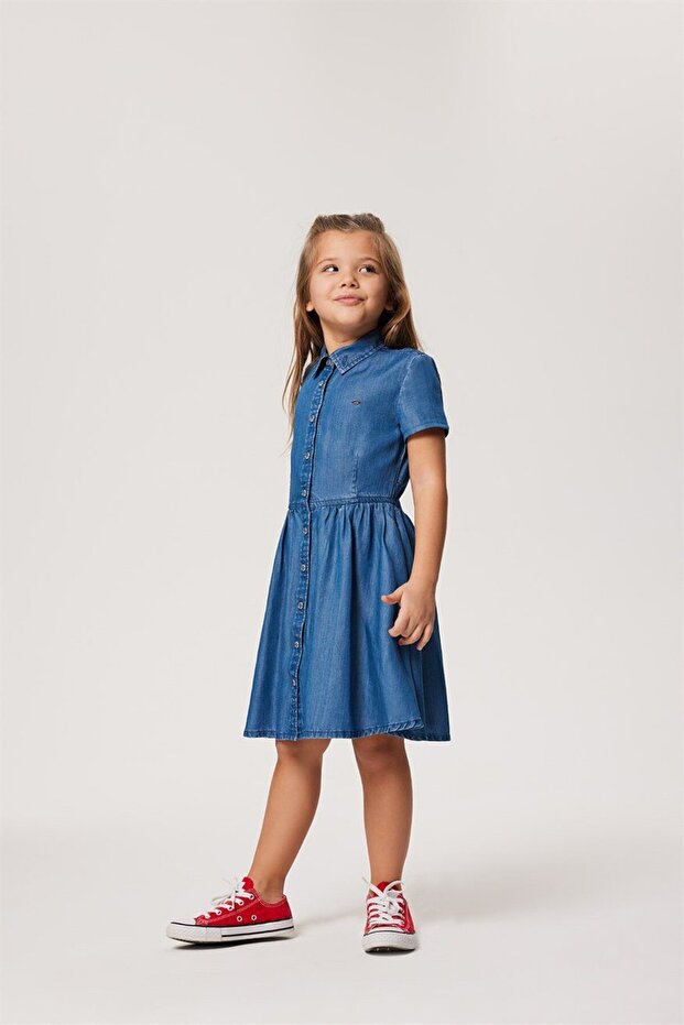 Cordelle girl's jean dress denim