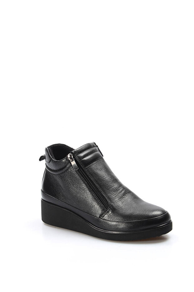 Hakiki Deri Kadın Kalın Taban Bot 863SZA356 - 3