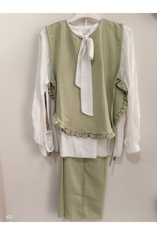 Chiffon Pants Suit - 5