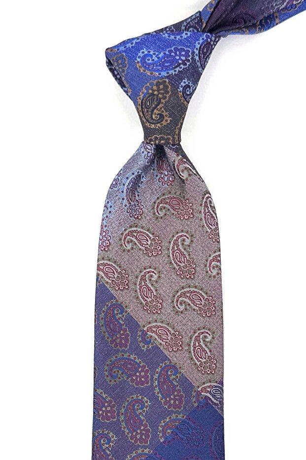 ربطة عنق بنمط الشال متعددة الألوان KK13272 - 1