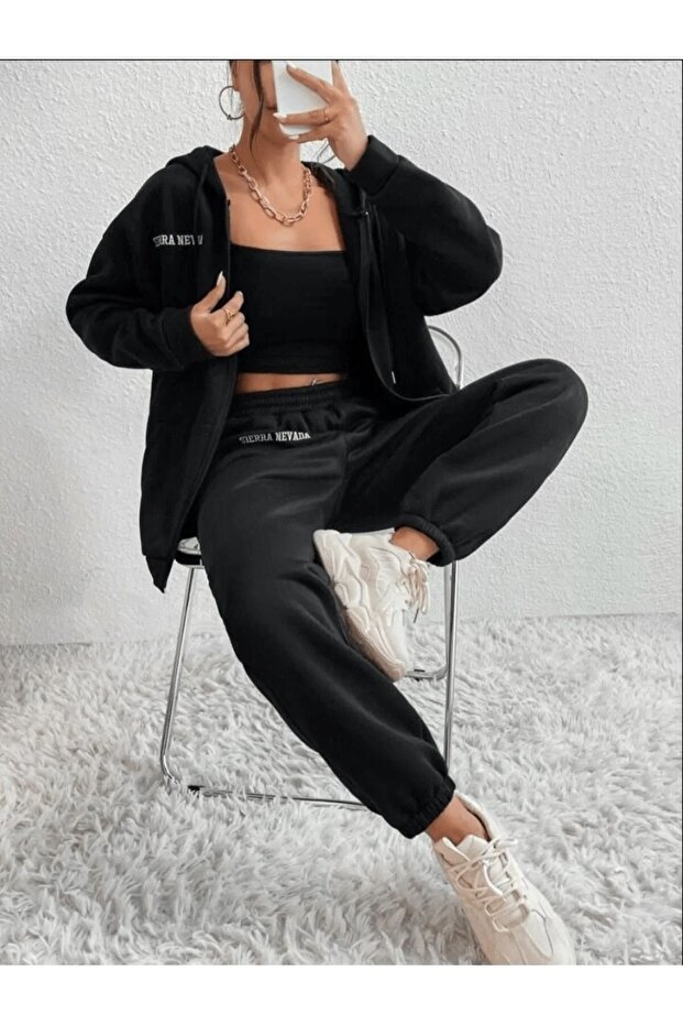 Women's Sierra Nevada Printed Cardigan Jogger Tracksuit Set