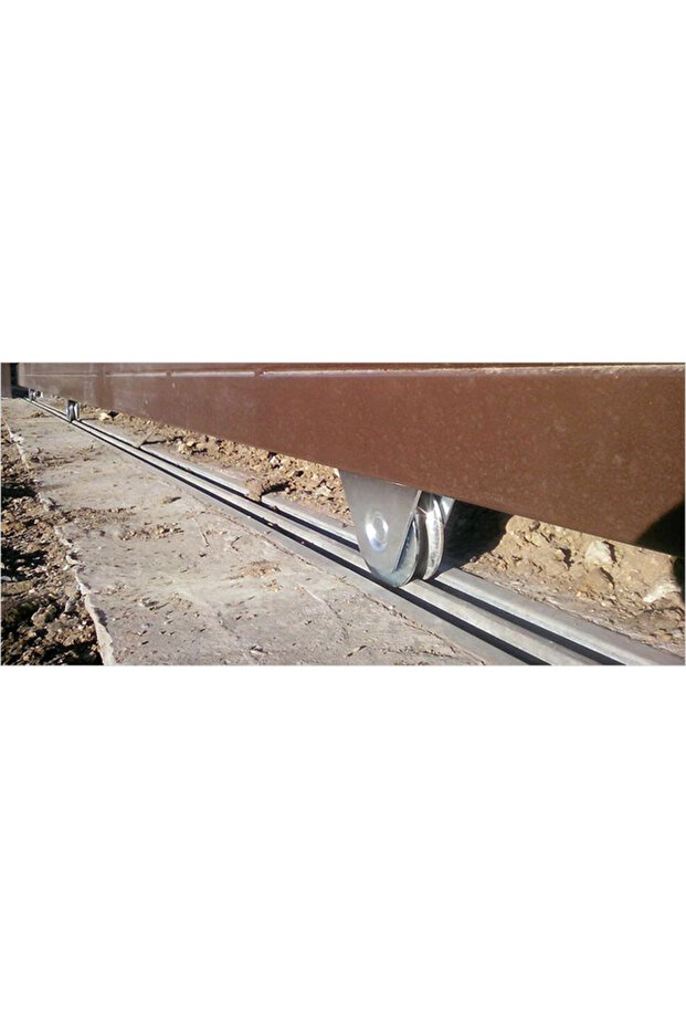 Sliding gate roller, U profile, diameter 80 mm, galvanized - 2