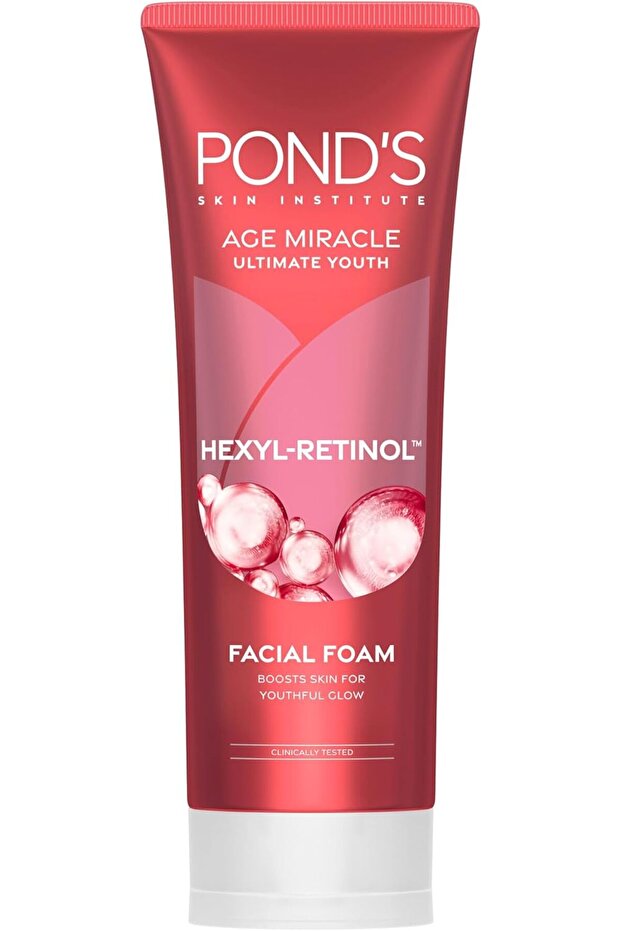 POND'S Age Miracle Ultimate Youth Facial Foam, with Hexyl Retinol, 100g