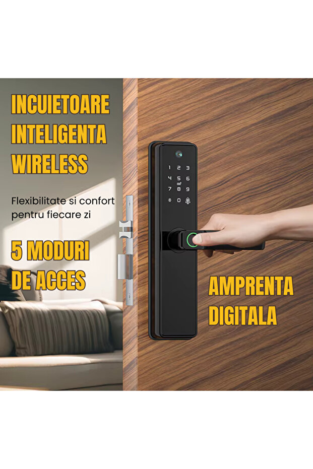 Yala with smart lock— , PIN, RFID, App (Wi-Fi/Bluetooth), mechanical key - 2