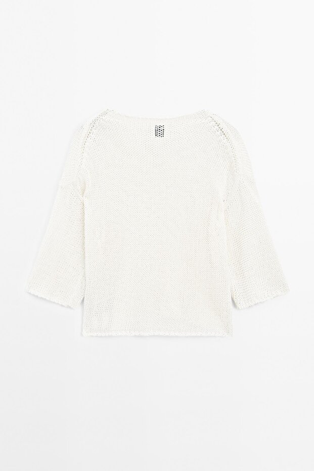 Kısa kollu oversize kazak - STUDIO - 7