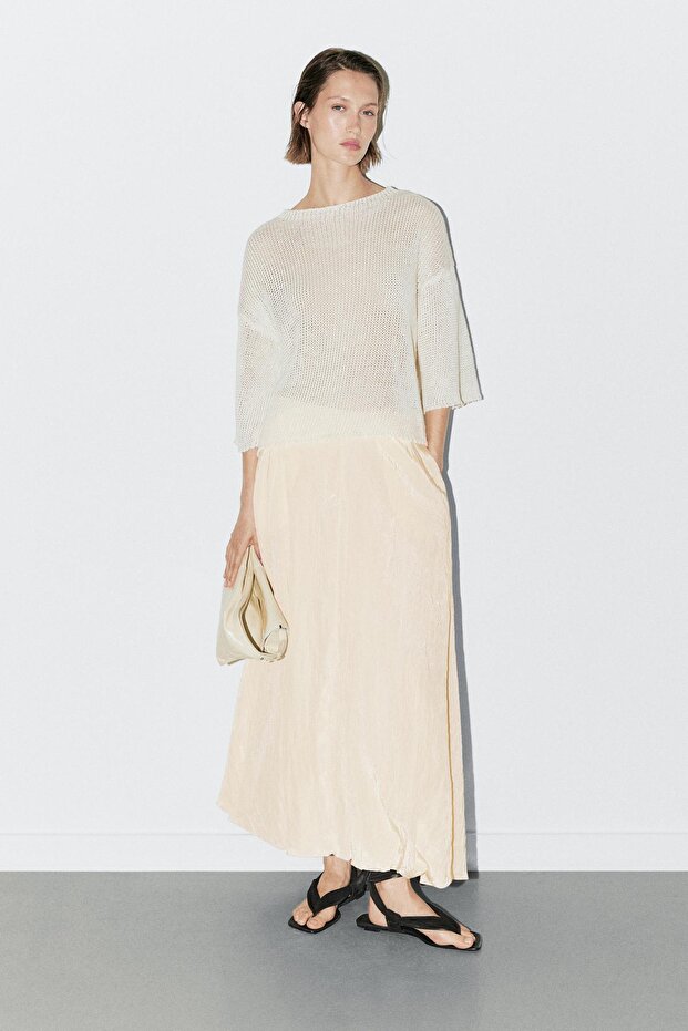 Kısa kollu oversize kazak - STUDIO - 3