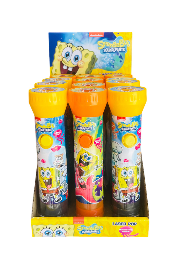 Spongebob laser pops lighted candy 12-pack
