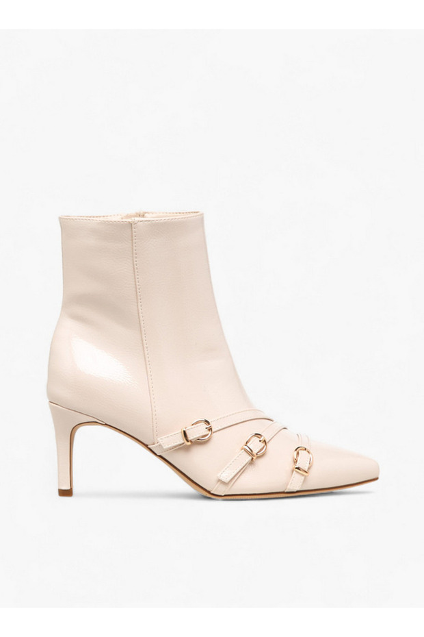 Women Buckle Detail Ankle Boots