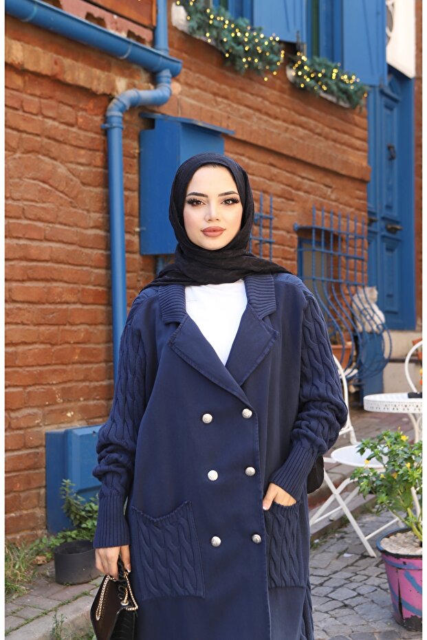 كارديجان تريكو بخيطين مع أزرار - 3