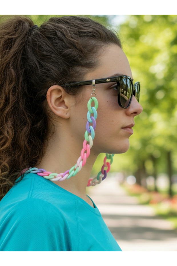 Acrylic Colorful Glasses Chain, Adult and Children's Glasses Chain, Sunglasses and Prescription Glasses Chain