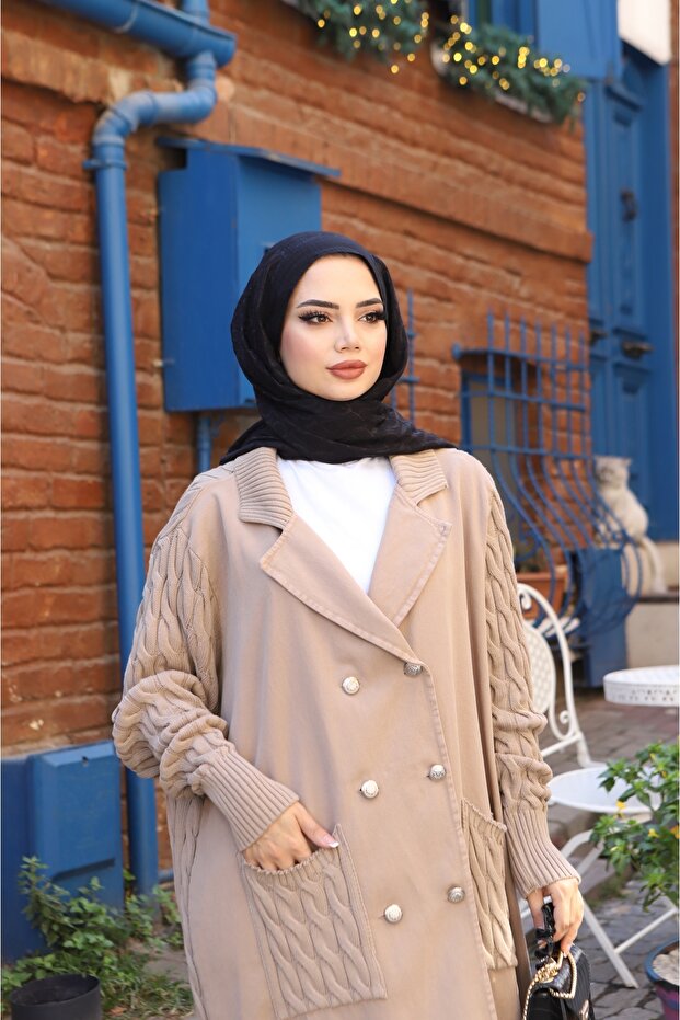 Buttoned Two-Thread Knit Cardigan - 4