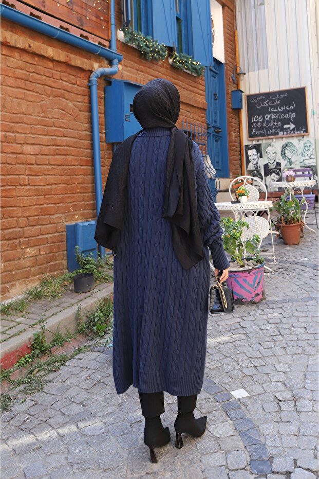 كارديجان تريكو بخيطين مع أزرار - 5