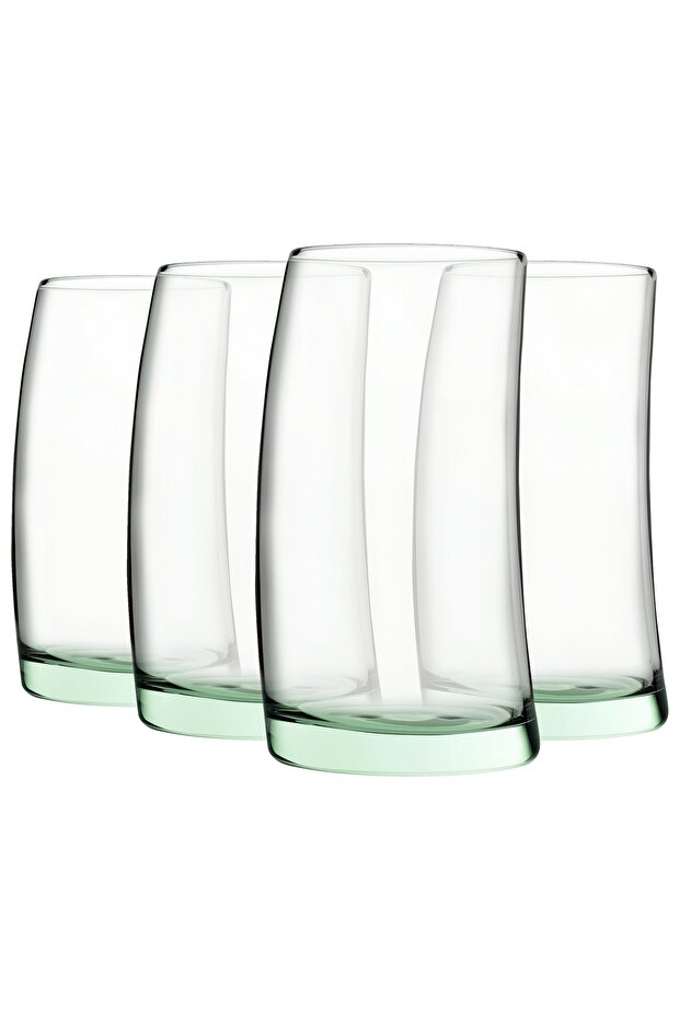 Aware Collection, Penguin Drink and Water Glass, Set of 4, Green Color