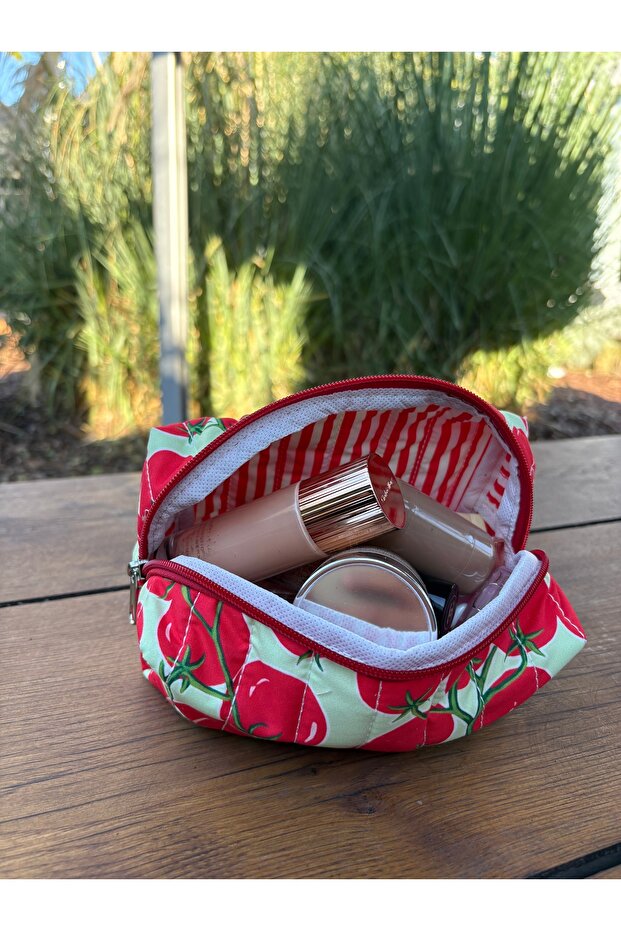 حقيبة مكياج مطبوعة - 6