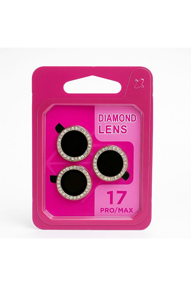 Diamond Camera Lens Protector for iPhone 16 Pro Max – Fast Install Luxury Shiny Lens Guard,