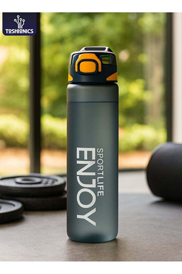 Toshionics 1000ml Leakproof Water Bottle with Straw and Handle â€“ BPA-Free Lightweight Reusable Sp - 1