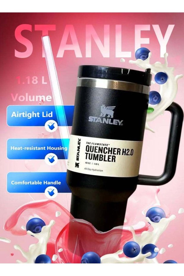 Stanley 40oz Stanley Quencher H20 Flowstate Stainless Steel Vacuum Insulated Tumbler with Lid and S