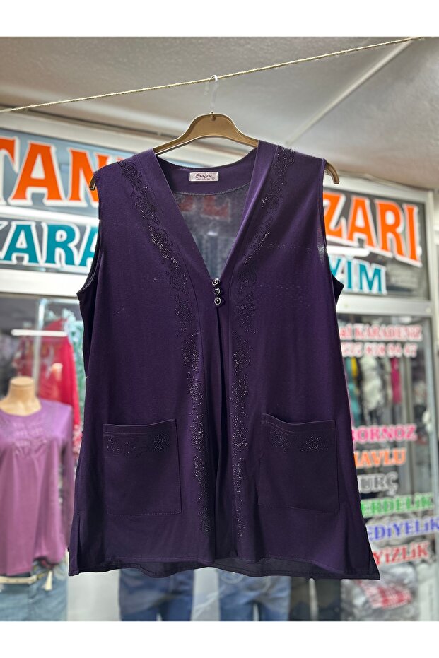 Tesettür Penye Yelek - 1