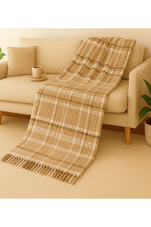 Cozy Life Cotton Scottish Tv Blanket 130X170