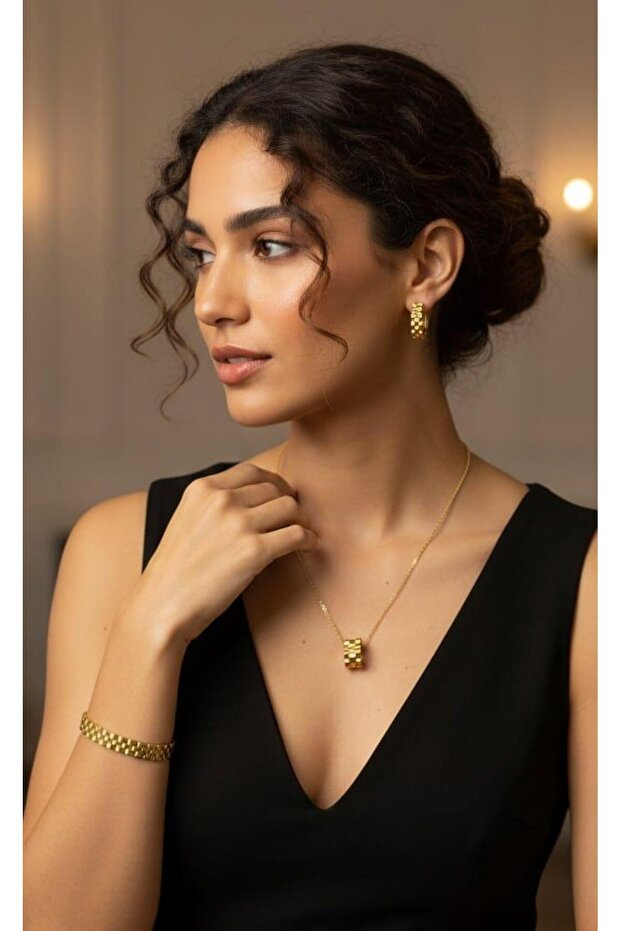 Roxell-2 Marka Çelik Takı Seti - 3