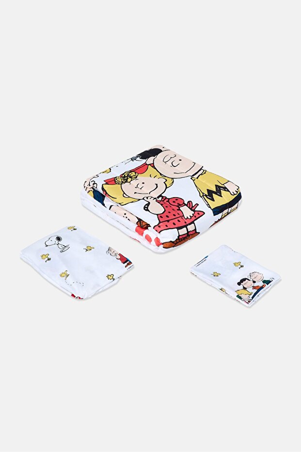 Single 3 Pcs Graphic Print Comforter Set, Multicolor - 3