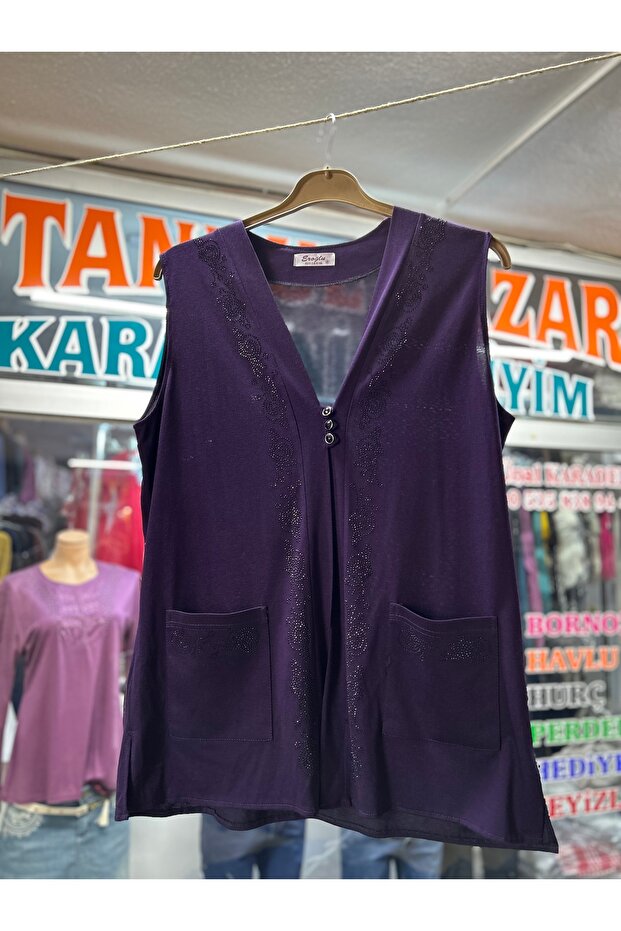 Tesettür Penye Yelek - 2