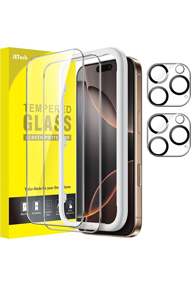 Screen Protector for iPhone 16 Pro Max 6.9-Inch with Camera Lens Protector, 2-Pack