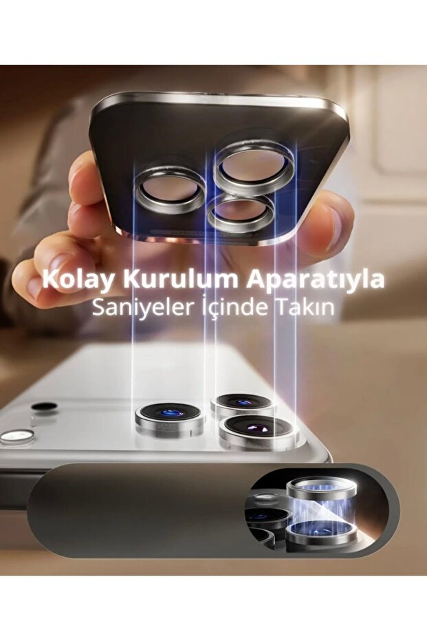 واقي عدسة الكاميرا متوافق مع آيفون 17 برو ماكس / 17 برو مع جهاز Easy Cutout - 4