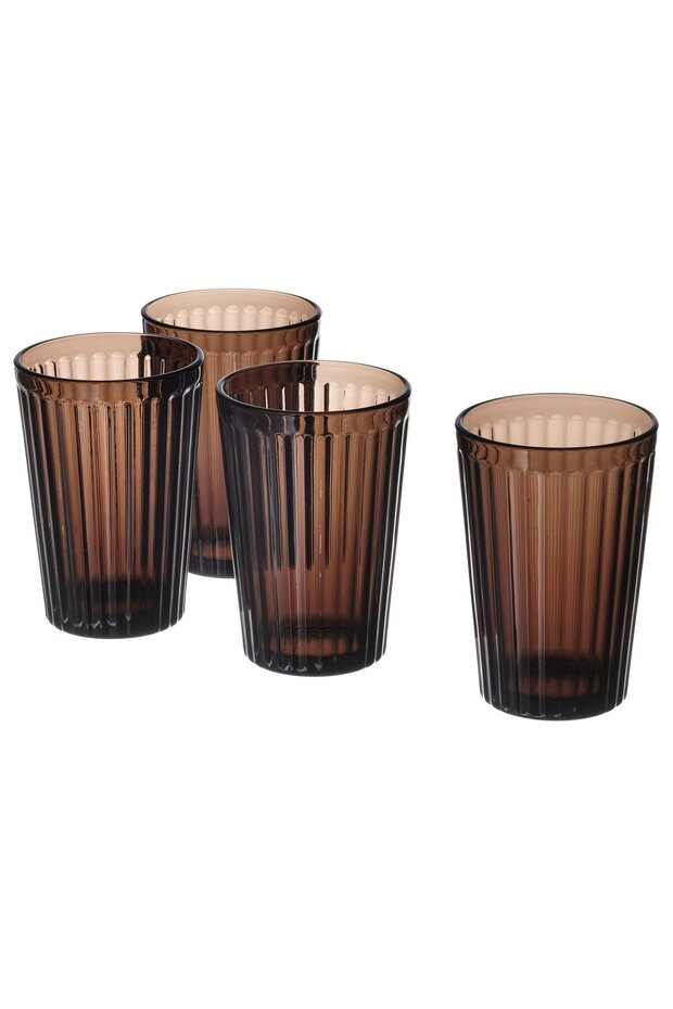 VARDAGEN Glass, brown, 31 cl