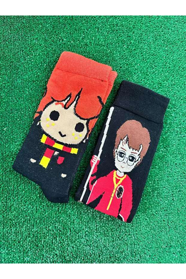 Ron and harry quidditch double socket socks
