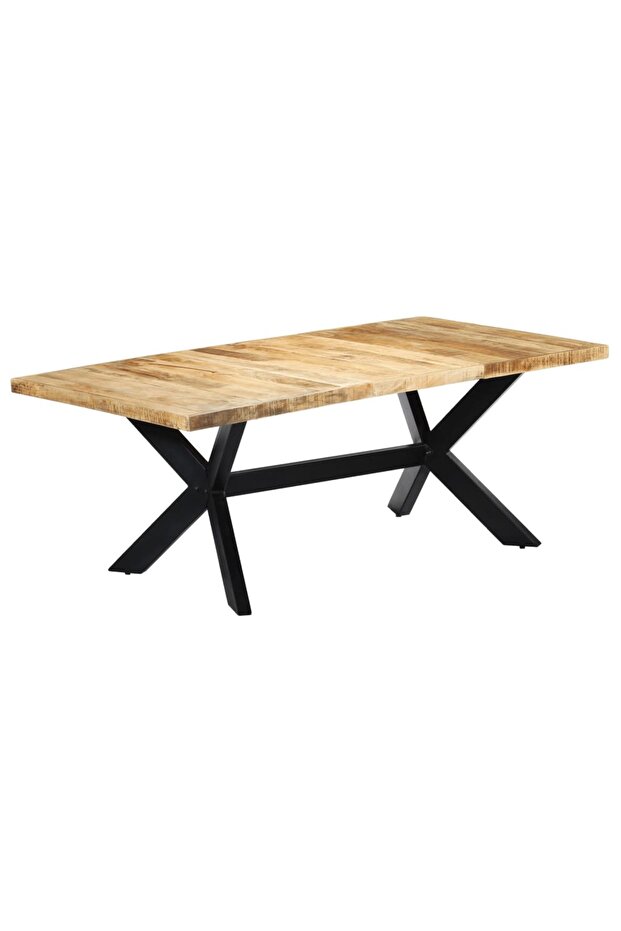 Dining Table 200x100x75 cm Solid Mango Wood - 1
