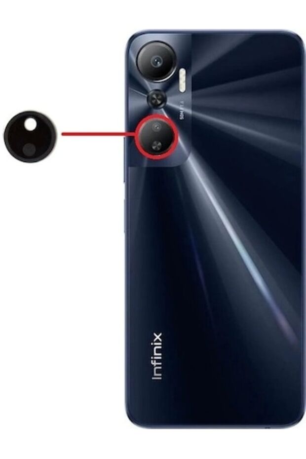 Infinix Hot 20 Compatible Camera Glass Full Multi-Color
