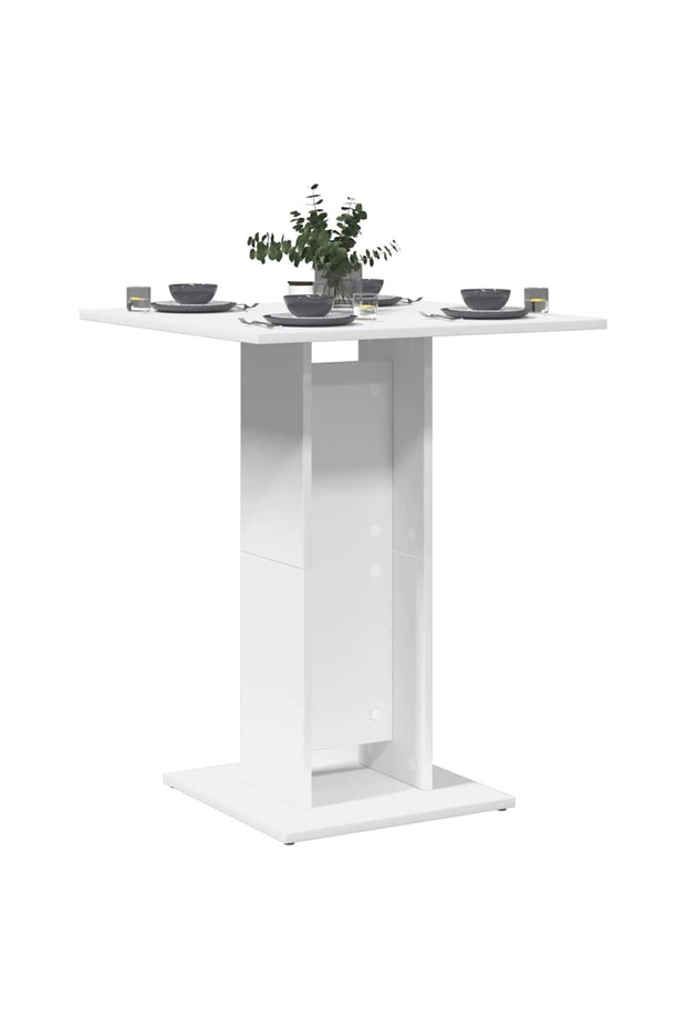 Bistro Table White 60x60x75 cm Engineered Wood