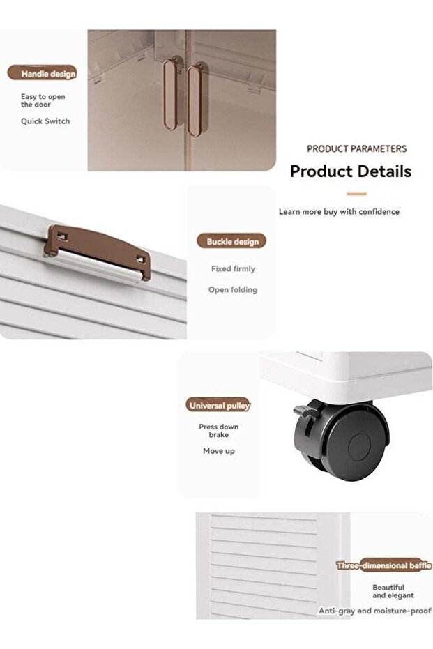 3-Collapsible Storage Bins, Multi-Purpose Folding Storage Containers for Home and Office - 6