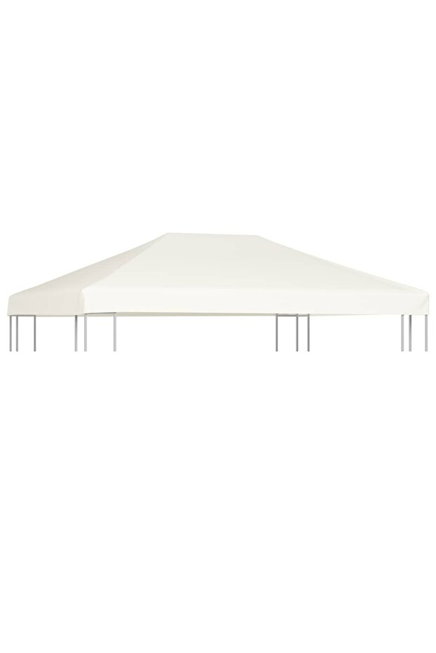 Gazebo Top Cover 310 g/m² 4x3 m Cream White