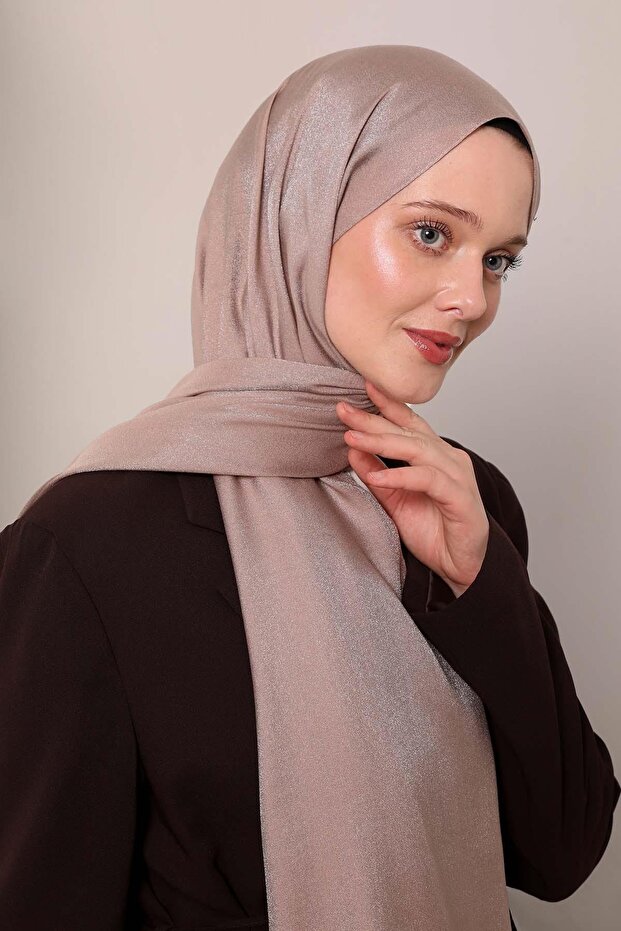 Latte Simli Bodrum Şal - 2