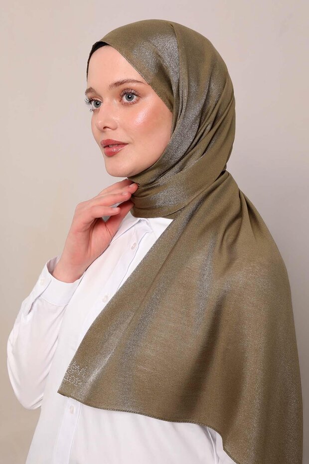 Haki Simli Bodrum Şal - 2