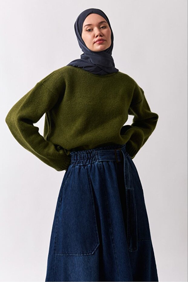 حواف أسطوانية قصة فضفاضة سترة - 2