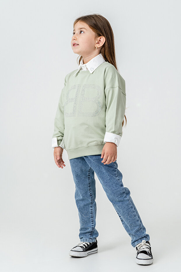 Bb Stone Sweatshirt Girls' 3-Piece Set - 26K 6333