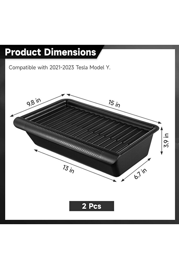 Compatible Underseat Storage Box for Model Y - 1