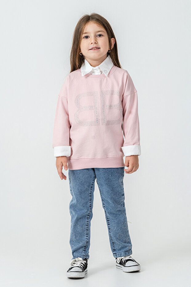 Bb Stone Sweatshirt Girls' 3-Piece Set - 26K 6333