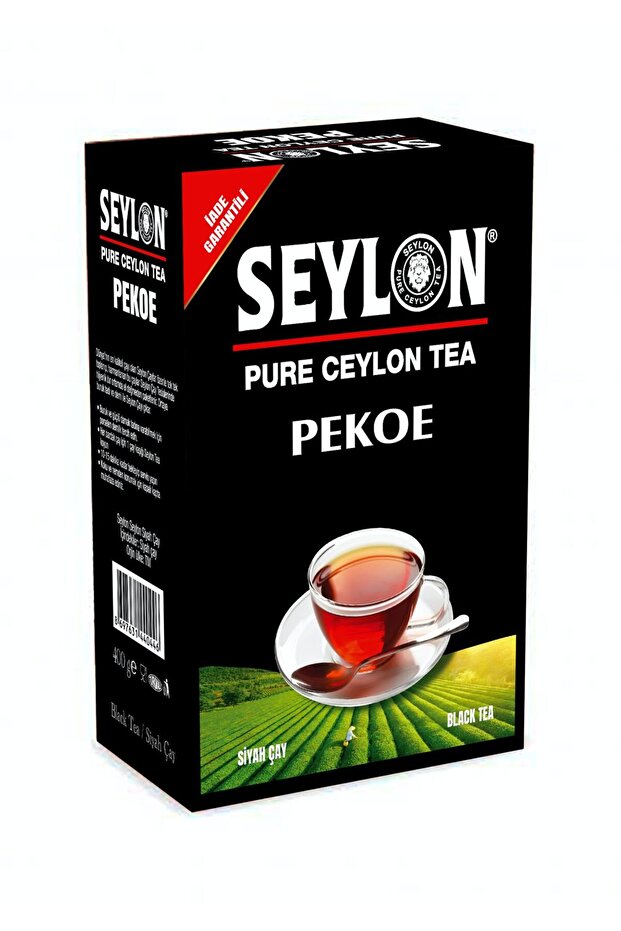 Seylon Seylon Seylon Çay 400 GR Kutu Seylon Pekoe Saf Ceylon Tea 1 Adet Ithal Seylan Sri Lanka Kaçak Siyah Yaprak.